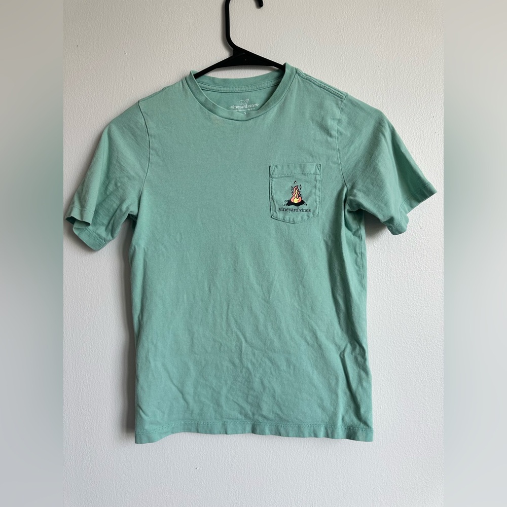 Vineyard Vines Light Green Short Sleeve Tee Kids Size S